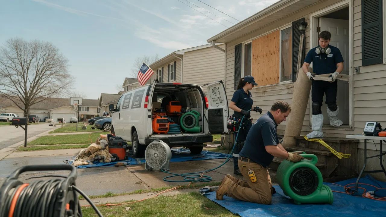 Water Damage Restoration in Kent, IL near me